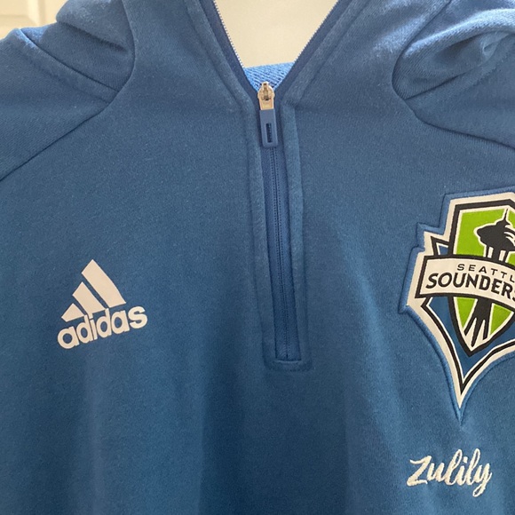 Adidas Seattle Sounders FC quarter-zip jacket - Picture 2 of 2